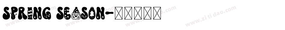 Spring Season字体转换